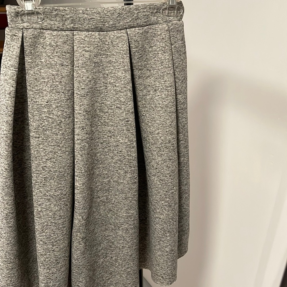 Grey asymmetrical skirt